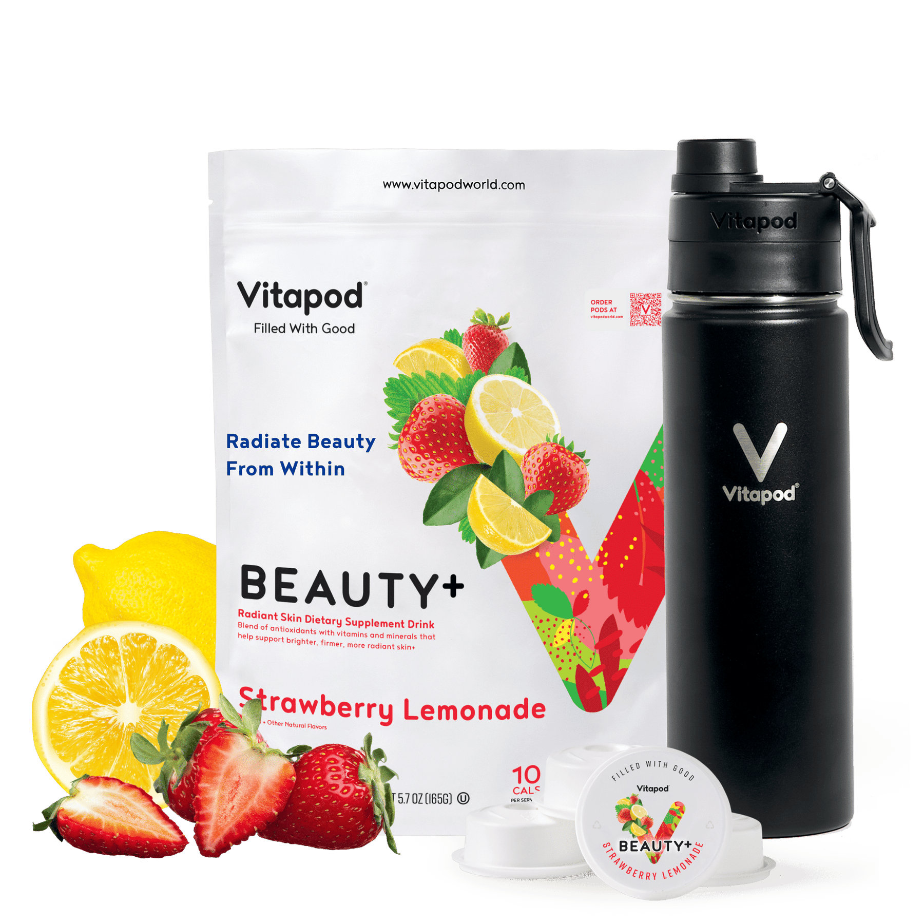 Vitapod Go Starter Bundle - BEAUTY+ Strawberry Lemonade