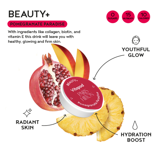 Paris Hilton x Vitapod Beauty+ Pomegranate Paradise, 28 pods