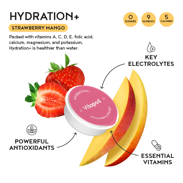 Hydration+ Strawberry Mango, 30 pods