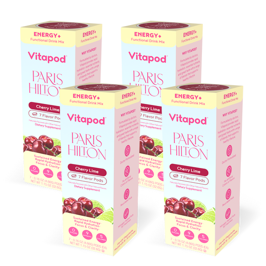 Paris Hilton x Vitapod Energy+ Cherry Lime, 28 pods